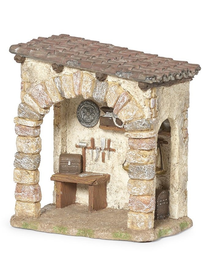 Fontanini by Roman 7" H Silversmith Shop Nativity Village Building - Image 2
