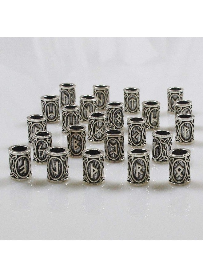 Jolbndcv 24 Pcs Viking Hair Beads Beard Hair Beard Beads 6 Pcs Pull Hair Pin Quick Beader 100 Pcs Black Rubber Bands And A Bag - Image 4