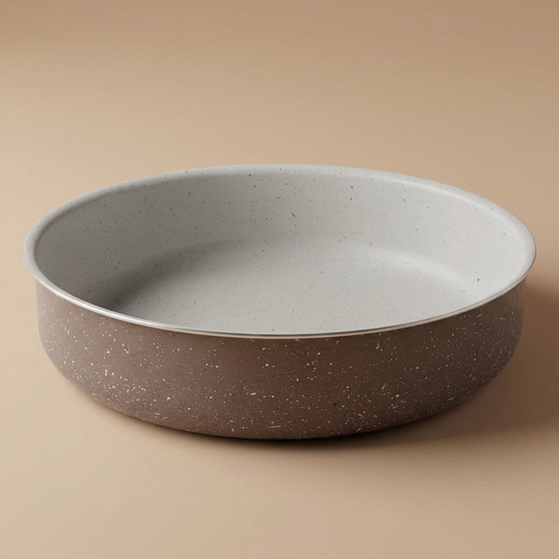 Rocky Al Saif Gallery granite oven tray, 30 cm, round - brown - Image 1