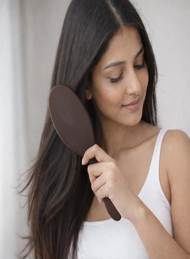 Lyrovo Original Detangler Hair Brush, Black Frost - Ultra-Soft IntelliFlex Bristles - Detangling Brush Glides Through Tangles For All Hair Types (Wet Dry & Damaged Hair) - Women & Men (Coffee) - Image 2