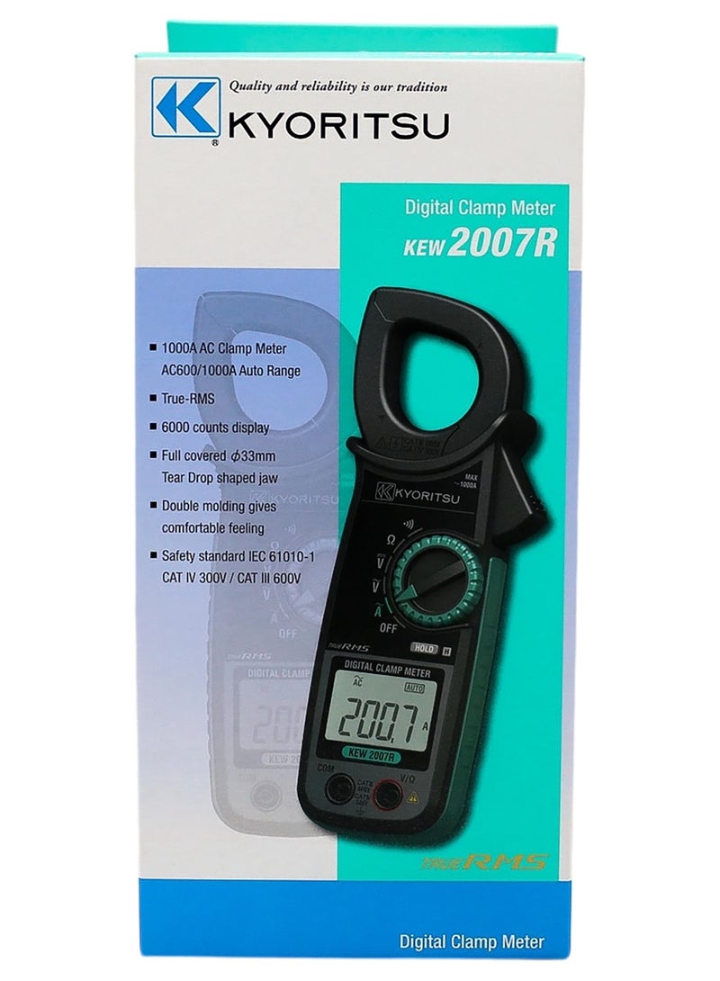 KYORITSU Clamp Meter | Voltage Tester (Black/Green) - Image 1