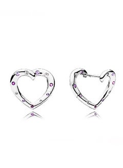 Pandora Violet Love foldable fashion and versatile earrings for women  - Image 2