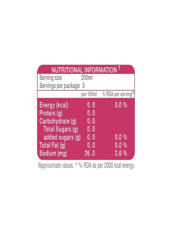 Paper Boat Zero Cranberry Lime Sparkling Water, 600 ml | Zero Sugar, Zero Calories | Sugar Free| Flavoured Carbonated Water | No Aspartame - Image 5