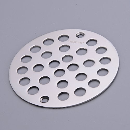 TRUSTMI 4 Inch Screw-in Shower Drain Cover Replacement Floor Strainer,Polished Chrome - Image 5