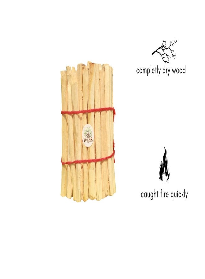 VETAS Mango Wood Sticks for Havan/Aam Ki Lakdi for Pooja (Pack of 60) - Image 2