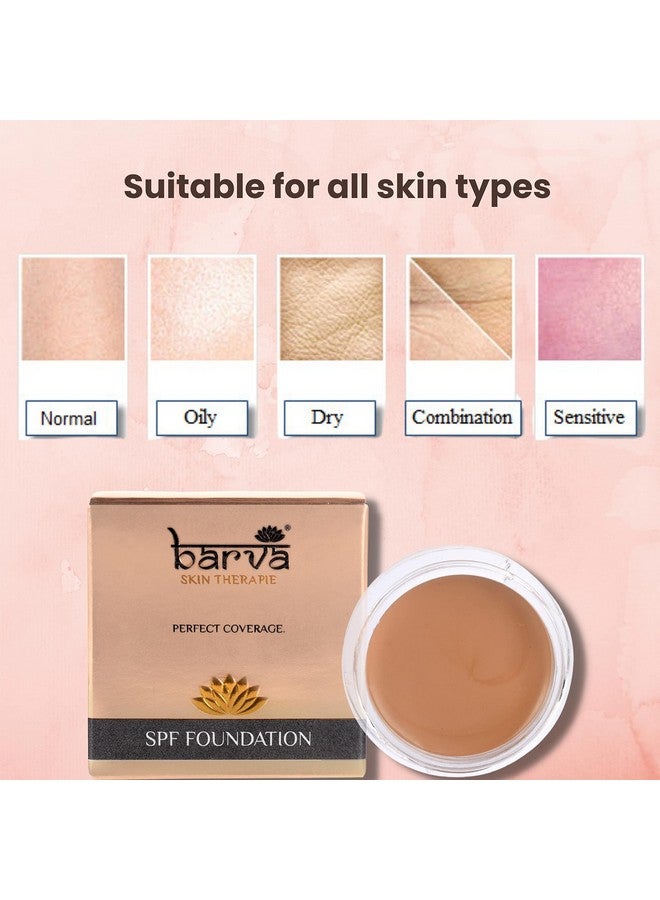 بارفا كريم أساس بارفا SPF 30، 2 في 1، تغطية كاملة، شبه غير لامع، لجميع أنواع البشرة، مع خافي عيوب، مثالي لألوان البشرة الهندية، 9 جرام (داسك) - Image 3