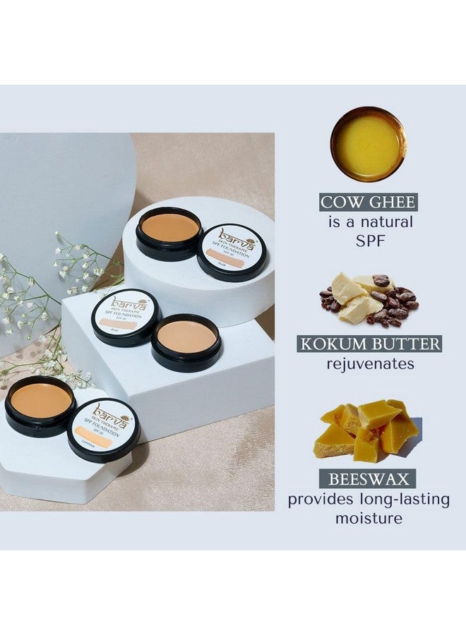 بارفا كريم أساس بارفا SPF 30، 2 في 1، تغطية كاملة، شبه غير لامع، لجميع أنواع البشرة، مع خافي عيوب، مثالي لألوان البشرة الهندية، 9 جرام (داسك) - Image 2