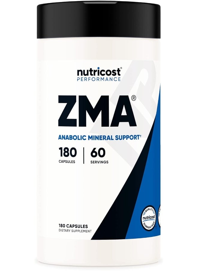 Nutricost Zma 180 Capsules - Non-Gmo And Gluten Free Zma Supplement  - Image 1