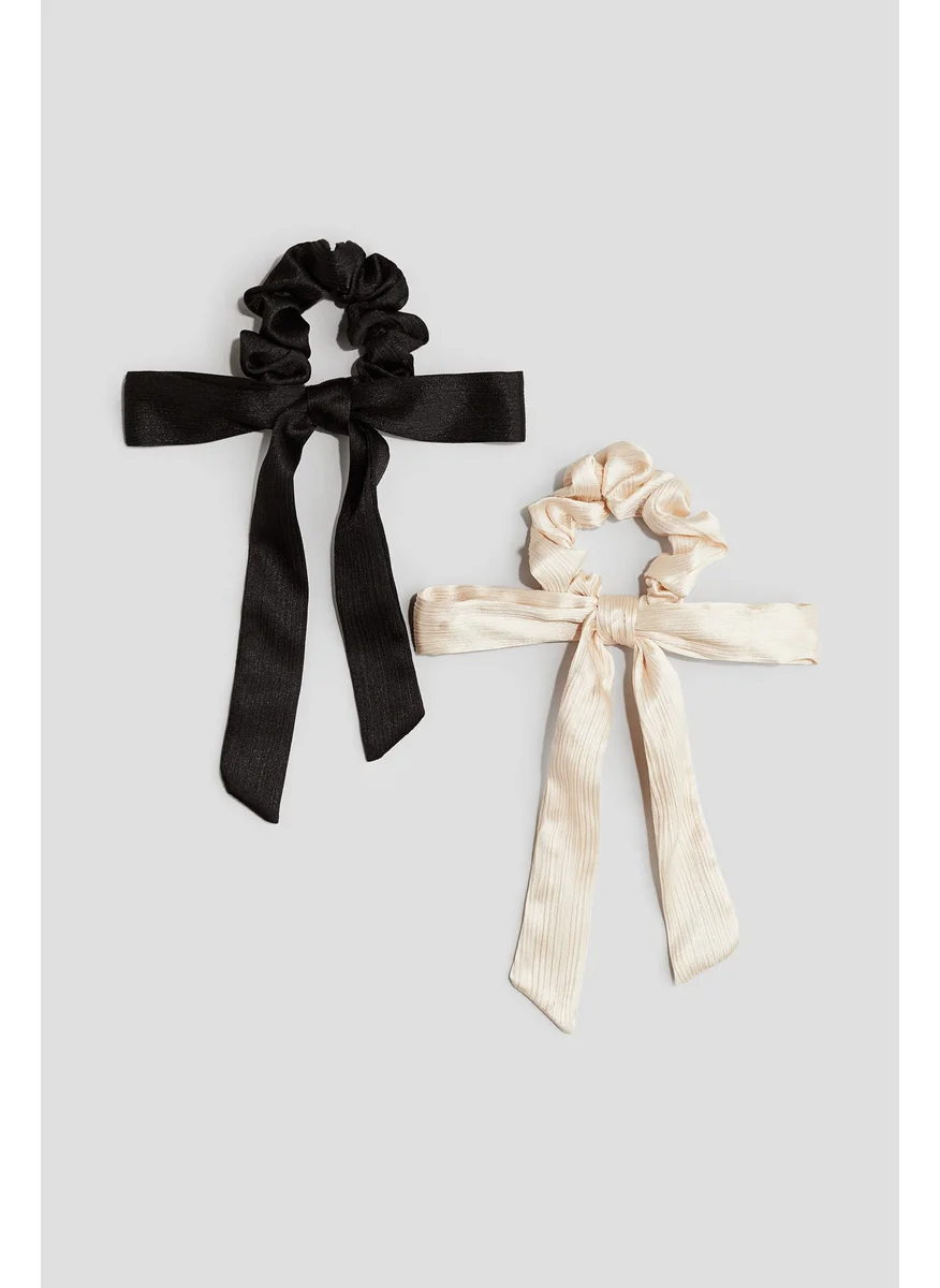 H&M 2-Pack Bow-Detail Scrunchies