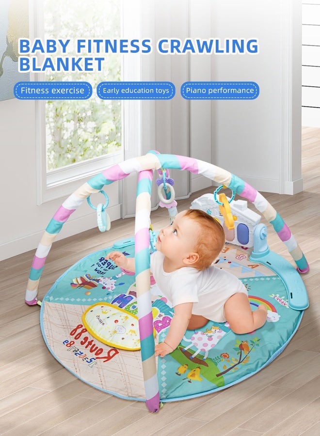 Soft Touch Baby Play Mat Baby Activity Gym Mat Tummy Time Mat with Sensory Toys Kick and Play Piano Gym Center with Music Learning Toys Playmat for Infants Toddlers Newborn Ages 0 to 36 Months - Image 3