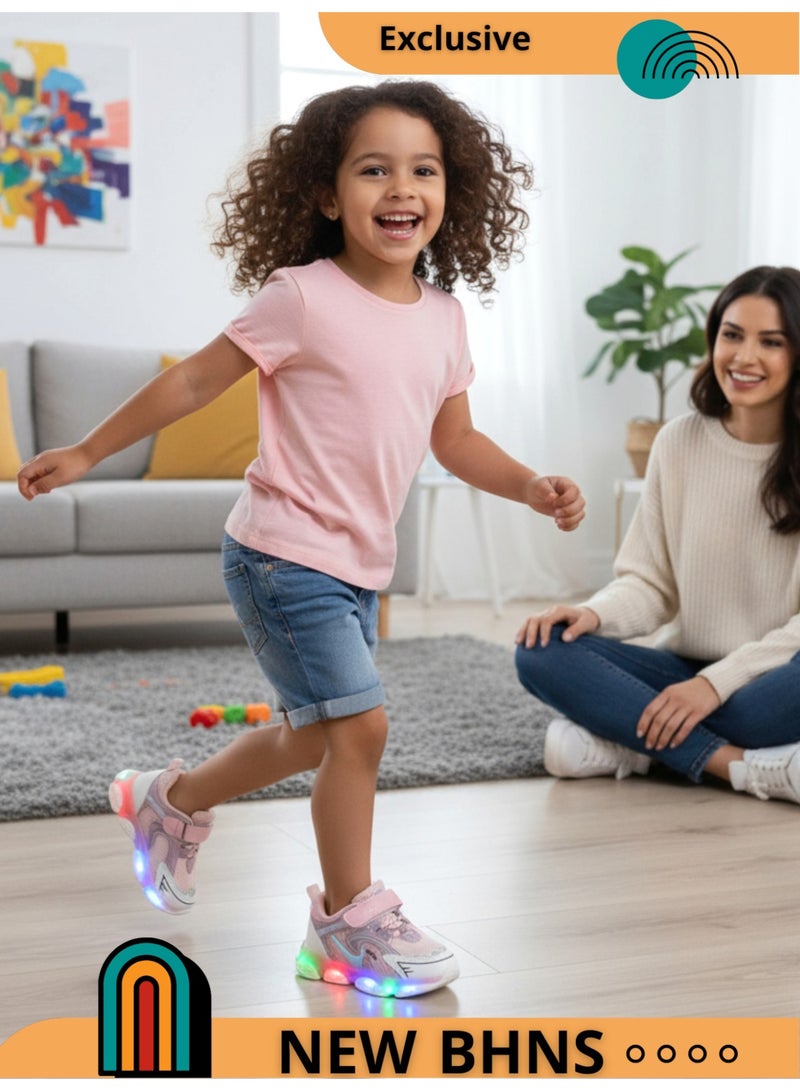 stylish LED Light Up Kids Shoes - Light-Up Shoes for Girls and Boys, Light-Up Shoes for Girls and Boys, Light-Up Shoes for Kids, Sizes 20-25, Light-Up Design, Anti-Slip, Comfortable, Easy to Wear, Kids Shoes, Kids Walking Shoes, Kids Shoes with Light - Image 4