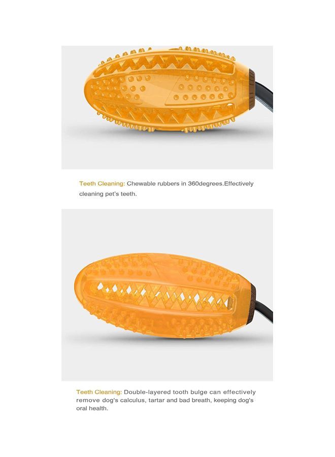 NIBEMINENT Double Sucker Dog Toy Orange/Black 29.92x8.66inch - Image 3