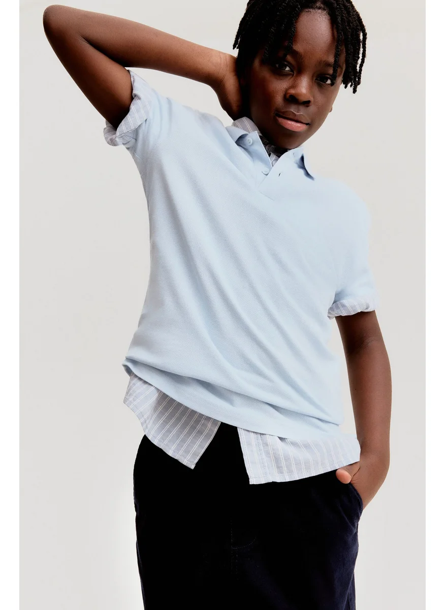H&M Cotton Piqué Polo Shirt