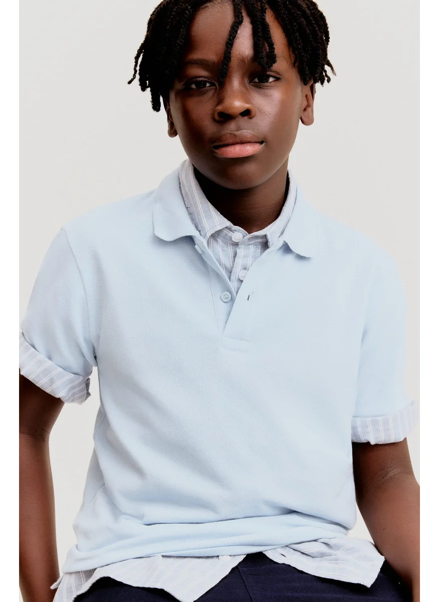 H&M Cotton Piqué Polo Shirt