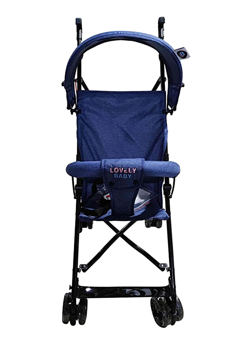 Lovely Baby عربة أطفال لوفلي بيبي خفيفة الوزن LB610A باللون الأزرق  - Image 4