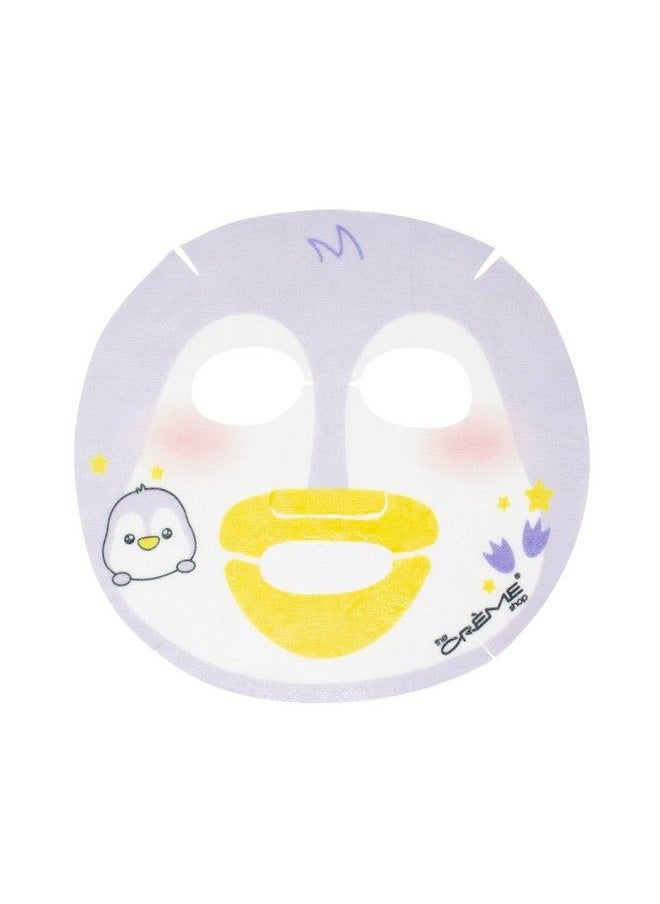 The Crème Shop - Korean Skincare Beauty Full Facial Advanced Sheet Daily Natural Essence Easytouse Soothing Drink Up Skin! Penguin Face Mask 3 Piece Value Set - Image 1