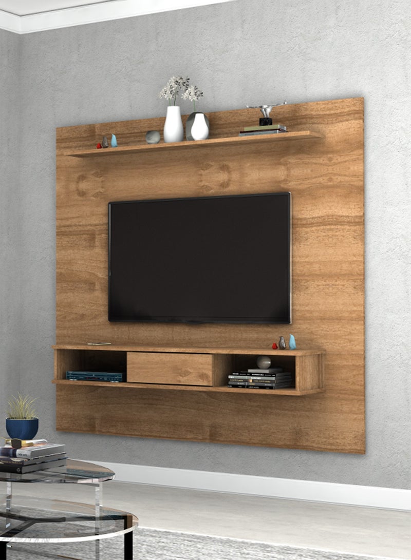 سحابة وحدة تلفزيون سلينا - طاولة شاشة بتصميم فخم وانيق مع حامل للشاشة وارفف للديكورات - Image 1