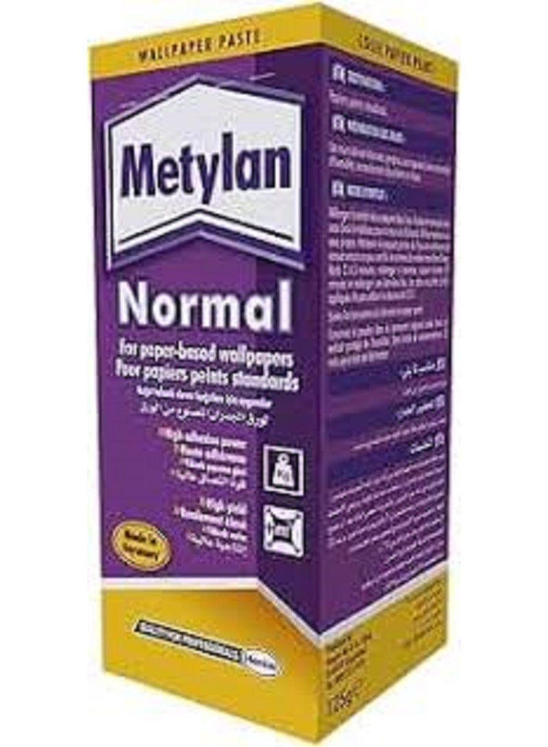 ميتيلان معجون لاصق قوي لورق الحائط الخفيف والعادي والثقيل من ميتيلان – صمغ للأعمال اليدوية بدون مواد حافظة – عبوة 125 جرام - Image 1