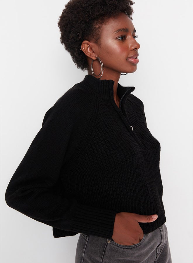 trendyol Sweater - Black - Regular - Image 2