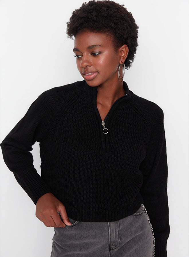 trendyol Sweater - Black - Regular - Image 3