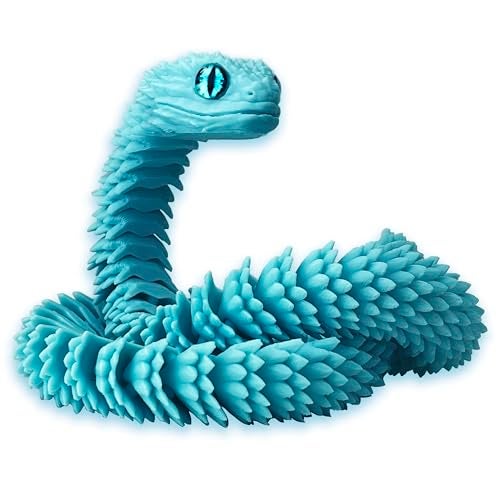 UXBSTM 24in 3D Printed Snake Toys Flexible 3D Printed Animal Fidget ADHD Snake Toys Perfect Desk Pet for Animal Collectors Easter Basket Essentials Easter Basket Stuffers - Image 1