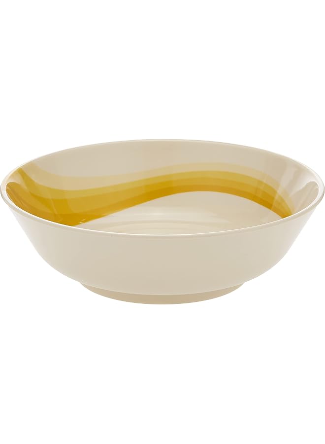 S-TOP 8.5-Inch Ware Super Rays Serving Bowl - Portable, Lightweight Breakfast Cereal Dessert Serving Bowl | Dishwasher & Microwave Free | Ideal For Rice, Pasta, Desserts & More (Orange) - Image 1
