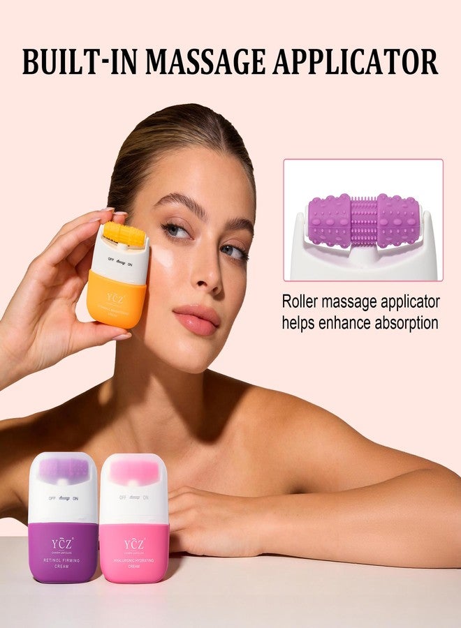 Ycz 3 in 1 Neck Firming Cream with Roller, Hydrating Neck and Face Moisturizer 4.76 oz for Tightening and Lifting, Reduces Wrinkles and Crepey Skin, with Retinol, Vitamin C and Hyaluronic Acid - Image 4