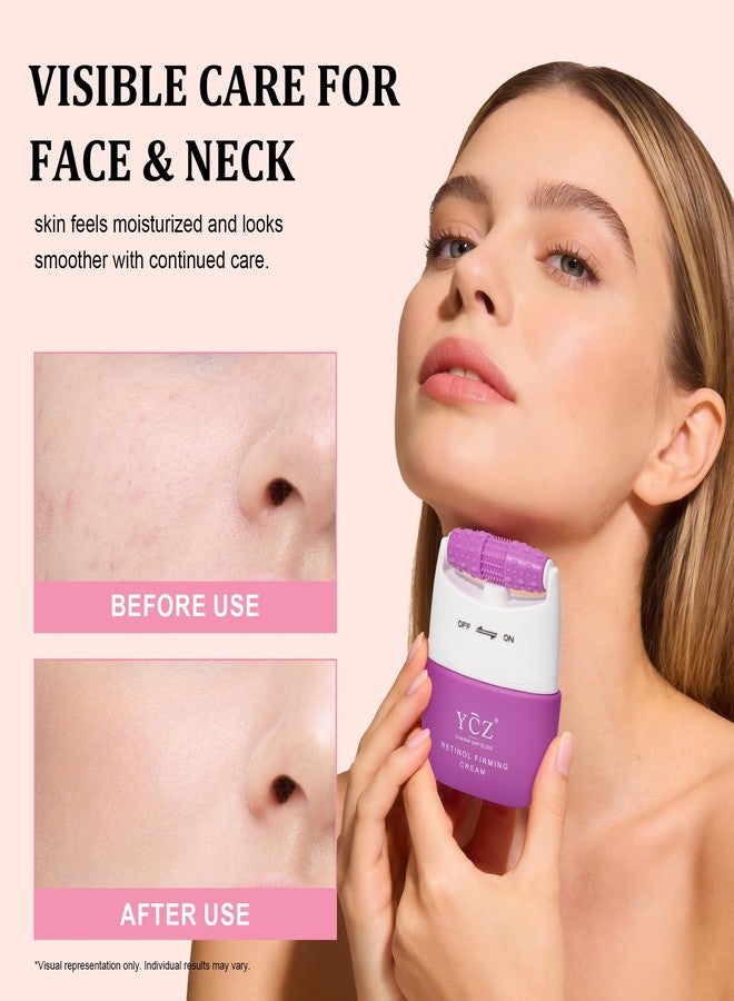 Ycz 3 in 1 Neck Firming Cream with Roller, Hydrating Neck and Face Moisturizer 4.76 oz for Tightening and Lifting, Reduces Wrinkles and Crepey Skin, with Retinol, Vitamin C and Hyaluronic Acid - Image 5