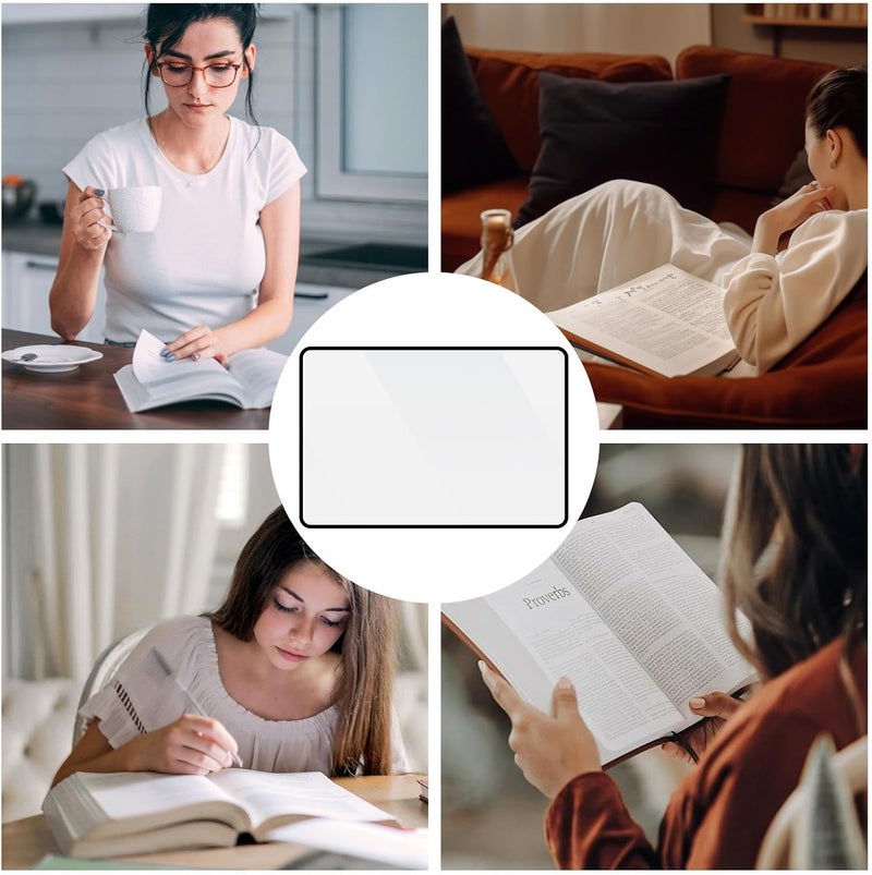 windforgecraft Reading Magnifier for Books - Multifunctional 3X Large Magnifying Glass | Lightweight Magnifying Sheet, Portable Magnifying Lens for Text, Maps - Image 4
