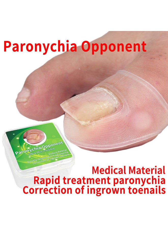 Generic - 2PCS Ingrown Toenail Correction Tool Toe Cap Toenail Protector Big Toe Sleeves Thick Paronychia Correction Tool - Image 1
