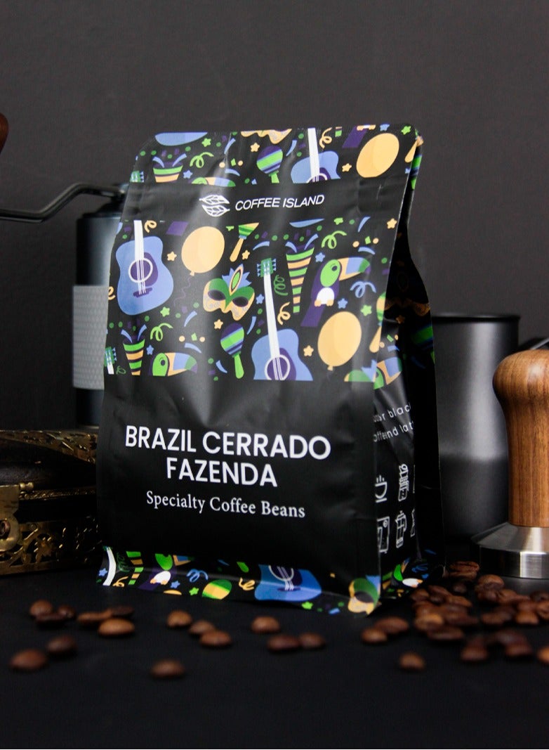 تيلاند قهوة آيلاند برازيل سيرادو فازيندا المتخصصة، 100% أرابيكا، تحميص متوسط، حموضة منخفضة، قوام متوسط، نكهة الشوكولاتة الحلوة، درجة SCA 86+، 250 جرام - Image 3