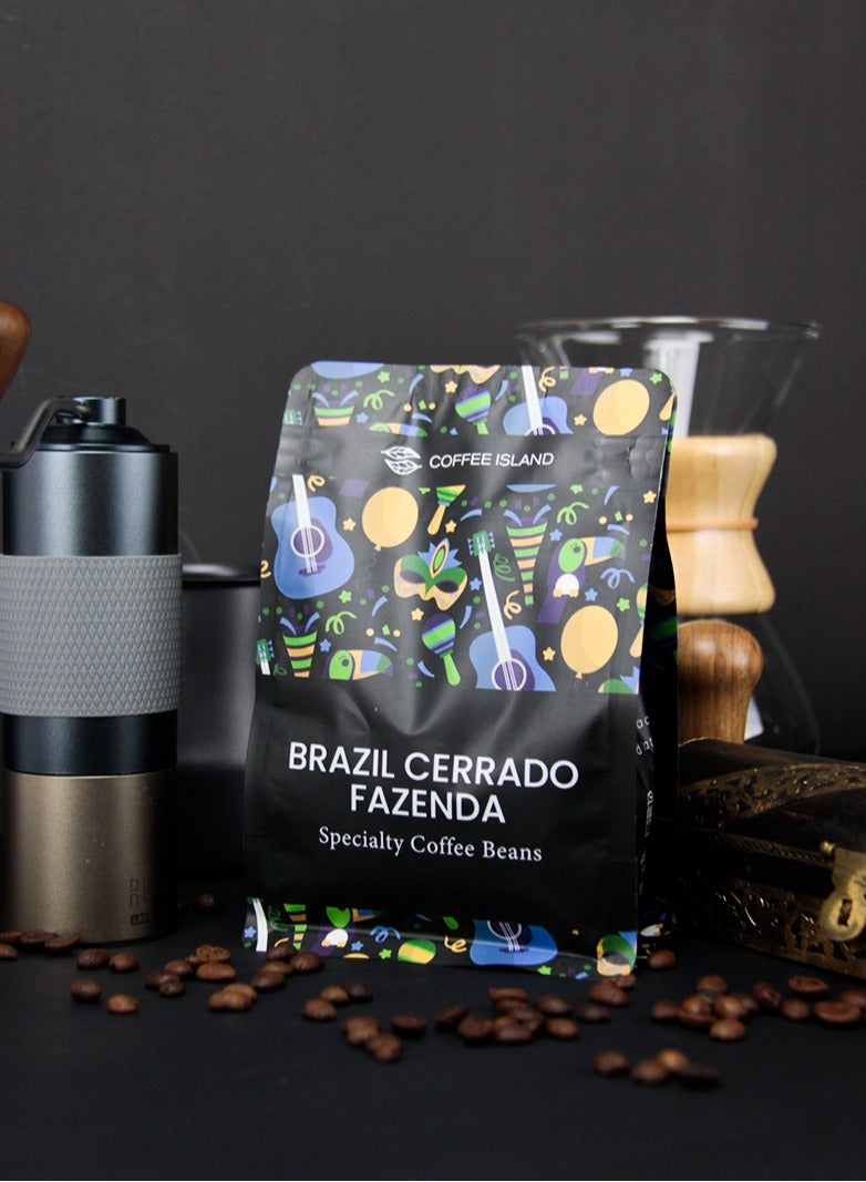 تيلاند قهوة آيلاند برازيل سيرادو فازيندا المتخصصة، 100% أرابيكا، تحميص متوسط، حموضة منخفضة، قوام متوسط، نكهة الشوكولاتة الحلوة، درجة SCA 86+، 250 جرام - Image 4