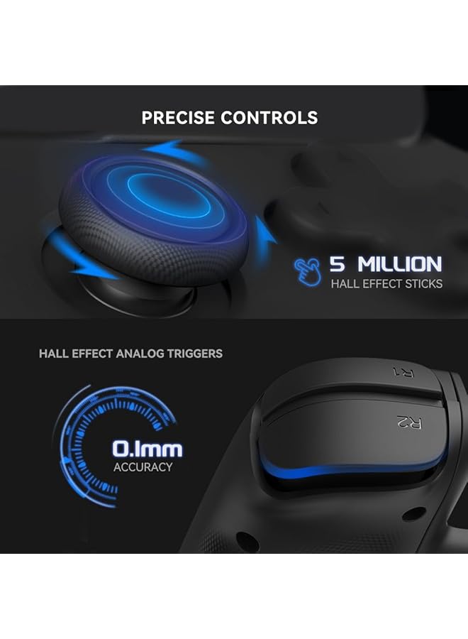 NALACAL وحدة تحكم ألعاب محمولة لأجهزة iPhone مزودة بلوحة توصيل تبريد وعصا تحكم بتأثير هول مع وظيفة توربو ووحدة تحكم ألعاب RGB تدعم Xbox Game Pass وGenshin Impact والمزيد - Image 4