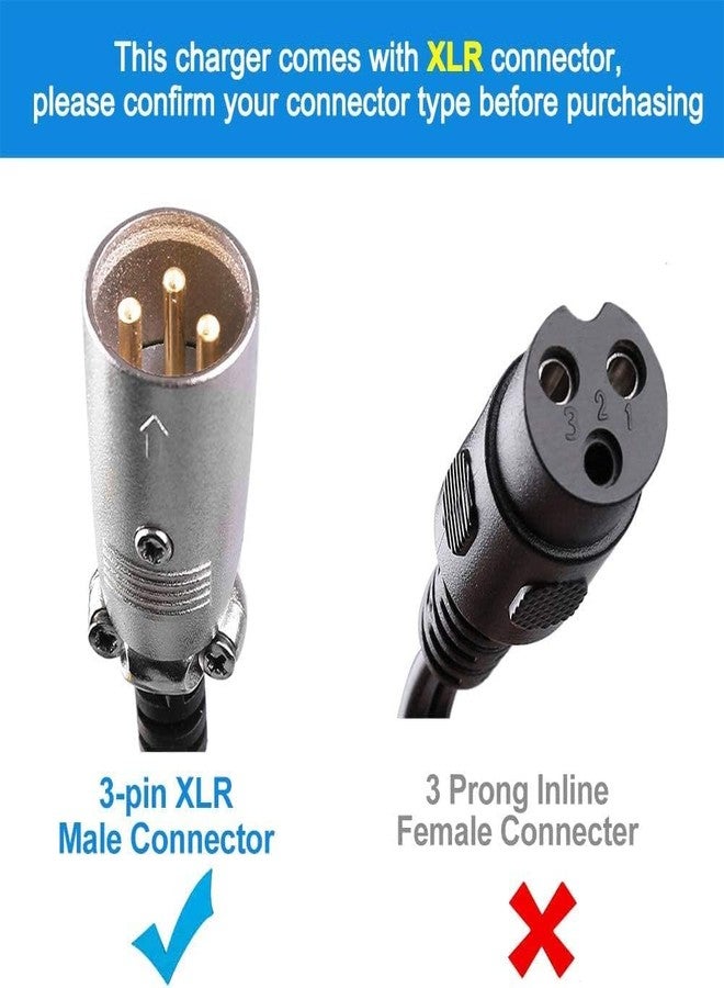 GYL XLR Charging Port Cable Replacement for E-Bike, E-Scooter, Mobility, Wheelchair - Drive Medical Female Jack Connector Adapter Currie BA-071-7 Cable with Waterproof Cover 3 Wire 3-Pin - Image 3