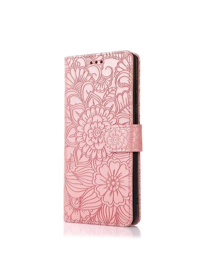 S-TOP Case For Samsung Galaxy A21s Skin Feel Embossed Sunflower Horizontal Flip Leather Case with Holder & Card Slots & Wallet & Lanyard - Image 2
