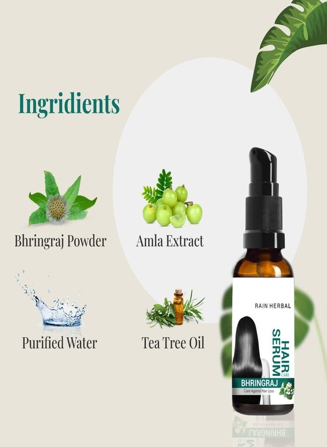 Rain Herbal سيروم الشعر العشبي رين بخلاصة البرينجراج | يساعد على منع تساقط الشعر | يعزز نمو الشعر | يقوي الشعر | مناسب للجنسين | 30 مل - Image 4