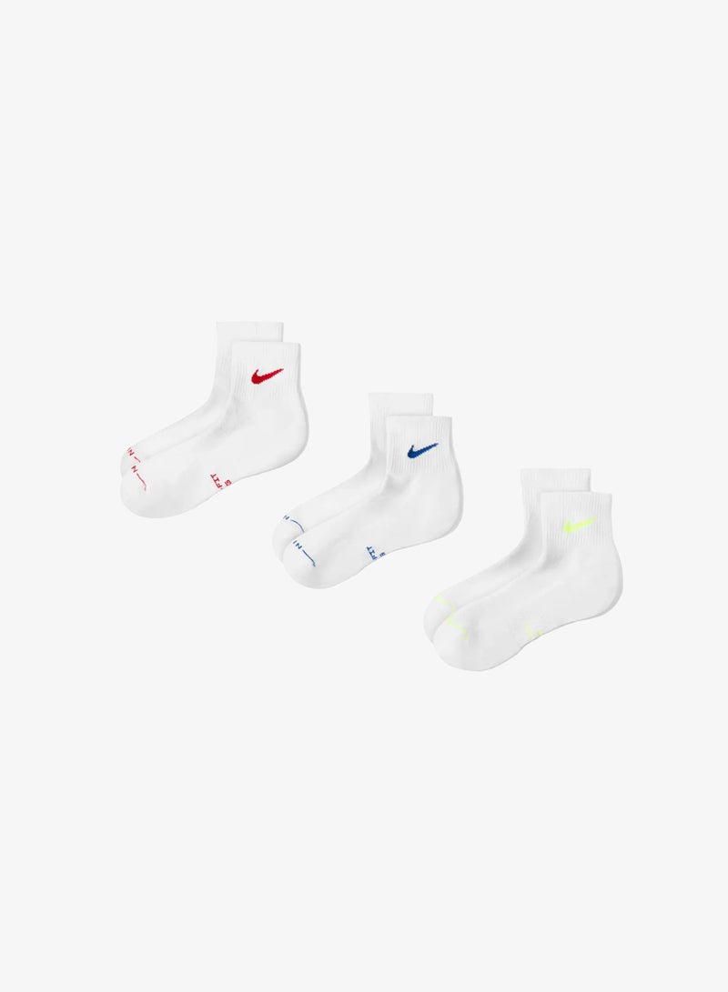 Nike 3-Pack Everyday Elevated Ankle Socks - Image 1