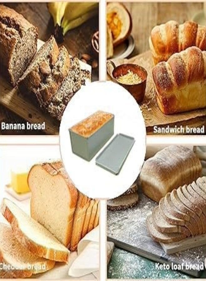BAKERS PARDISE قالب خبز من الألومنيوم المطلي من بيكرز بارديس لخبز الكيك والبراونيز | قالب خبز مستطيل غير لاصق وقالب رغيف لصنع الساندويتشات | صينية خبز فضية - عبوة من قطعة واحدة (20 سم × 10 سم × 9.3 سم) - Image 4