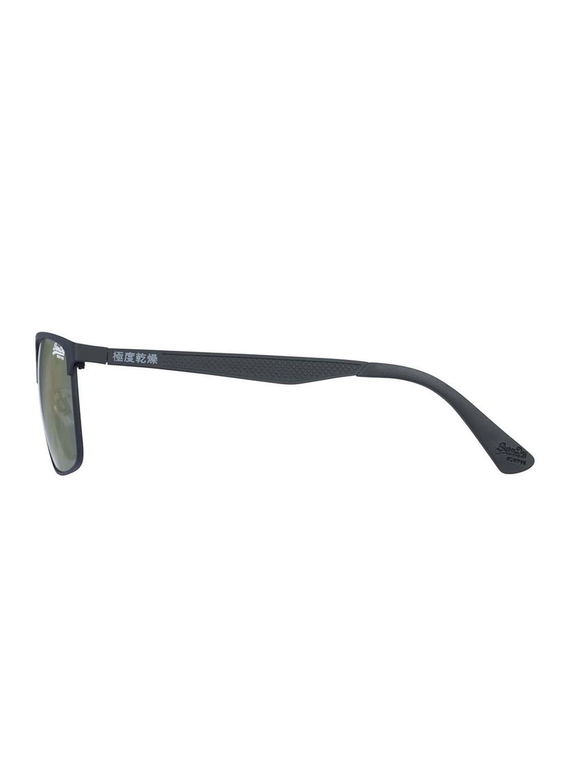 Superdry - ACE Full-Rim Rectangular Metal UV Protection Sunglasses - Black - Image 1
