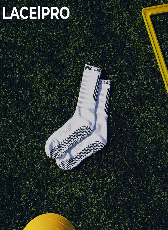 LACE|PRO Grip Socks Soccer Anti Slip Athletic Socks for Men Women Soccer Grip Socks Men and Women Athletic Socks for Football US 9-14 Size - Image 3