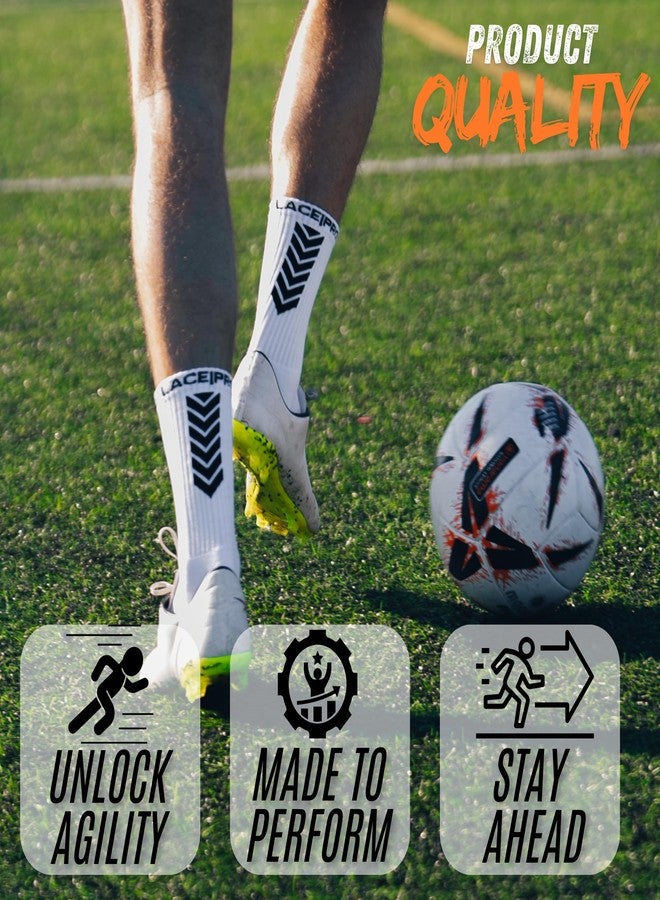 LACE|PRO Grip Socks Soccer Anti Slip Athletic Socks for Men Women Soccer Grip Socks Men and Women Athletic Socks for Football US 9-14 Size - Image 5