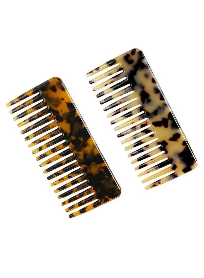 Kinyanco 2Pack Large Hair Detangling Comb French Hair Comb Wide Teeth Pocket Comb For Thick Curly Wavy Hair Detangler Comb Styling Comb - Image 2
