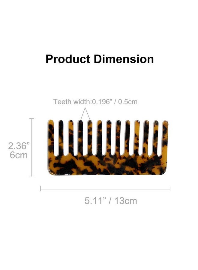 Kinyanco 2Pack Large Hair Detangling Comb French Hair Comb Wide Teeth Pocket Comb For Thick Curly Wavy Hair Detangler Comb Styling Comb - Image 3