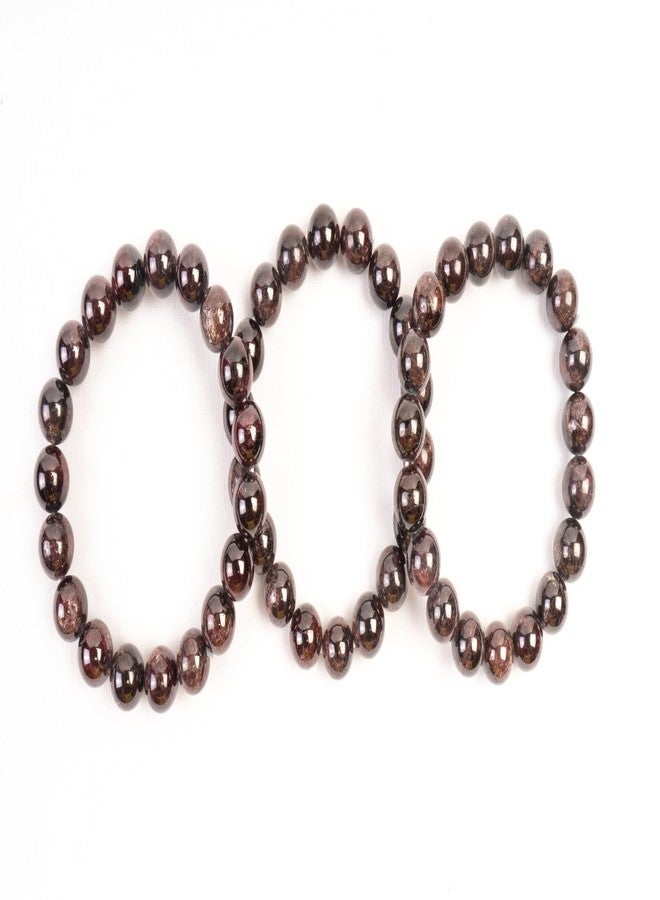 ARE - Aeora Rocks : Garnet Bead Bracelet For Chakra Balancing, Inner Peace, and Abundance - for Men and Women (Size-8mm) - Image 2