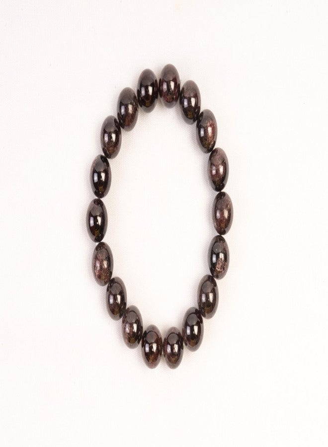 ARE - Aeora Rocks : Garnet Bead Bracelet For Chakra Balancing, Inner Peace, and Abundance - for Men and Women (Size-8mm) - Image 3