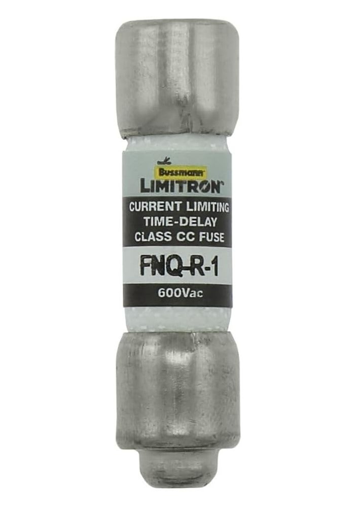 Bussmann FNQ-R-1 Class CC Time-Delay Fuse - 600V AC, 1A - Image 1