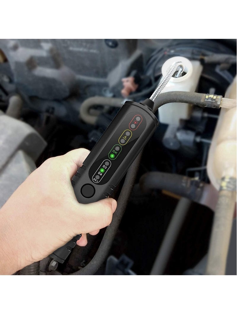 kingbolen - Brake Fluid Tester, Auto Brake Diagnostic Testing Tool，Oil Moisture Analyzer with 9 LED Indicators for DOT3/DOT4/DOT5.1 Brake Fluid(BF100) - Image 1