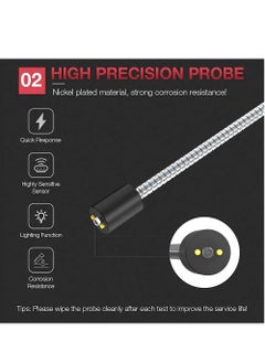 kingbolen Brake Fluid Tester, Auto Brake Diagnostic Testing Tool，Oil Moisture Analyzer with 9 LED Indicators for DOT3/DOT4/DOT5.1 Brake Fluid(BF100)  - Image 3
