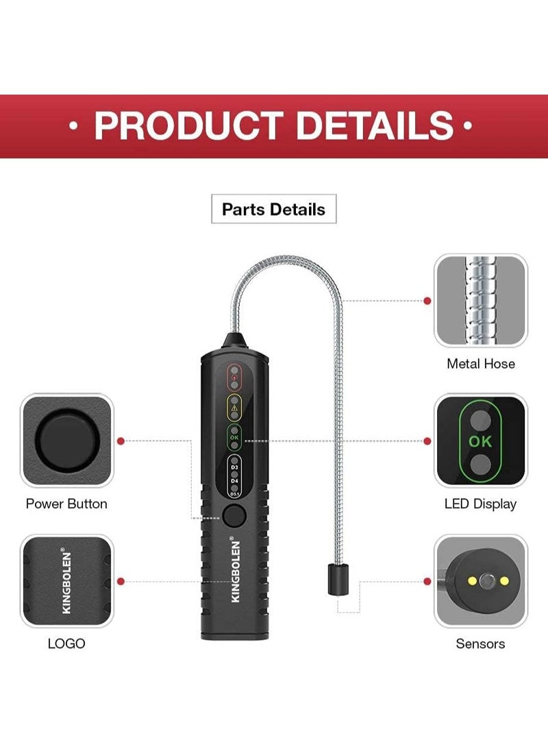 kingbolen - Brake Fluid Tester, Auto Brake Diagnostic Testing Tool，Oil Moisture Analyzer with 9 LED Indicators for DOT3/DOT4/DOT5.1 Brake Fluid(BF100) - Image 1