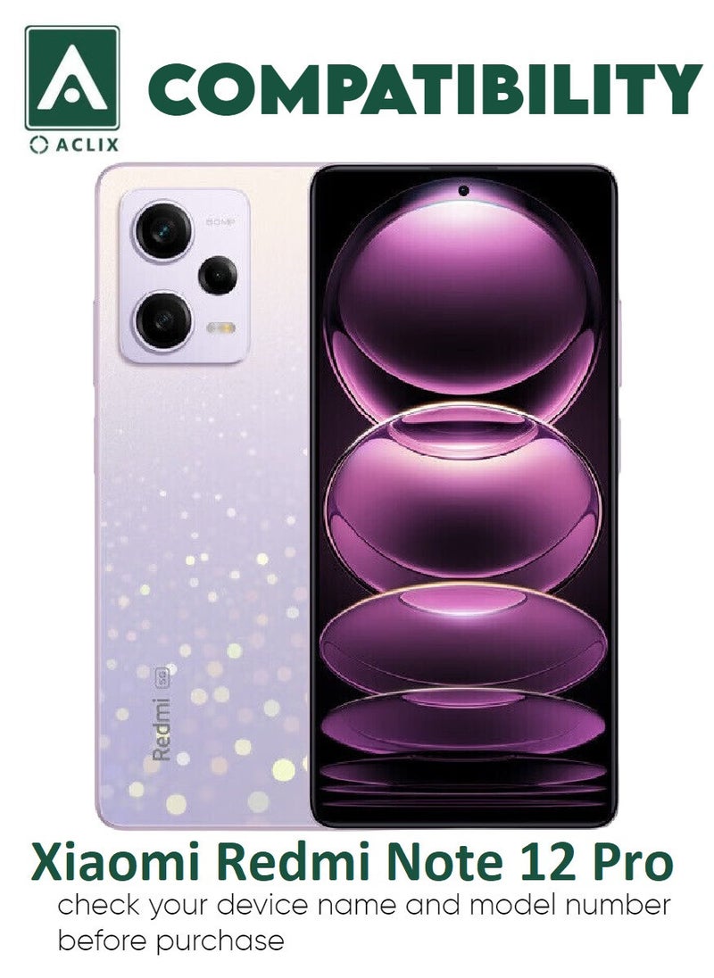 ACLIX 3 Pieces Antistatic ESD Dustproof Premium Quality High Definition Tempered Glass Screen Protector Designed For Xiaomi Redmi Note 12 Pro - Image 3